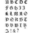 stencil Schablone Buchstaben (2)